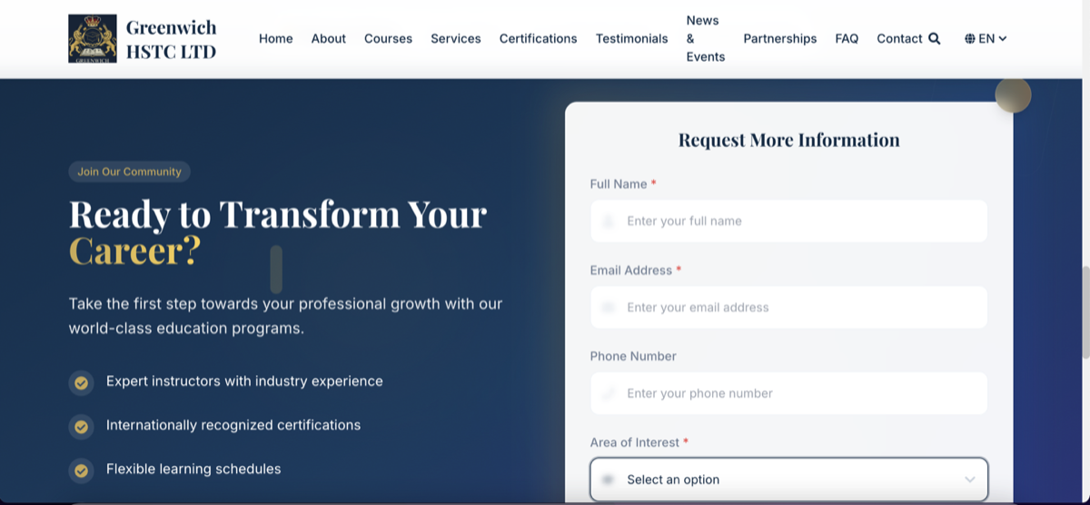Greenwich HSTC LTD - Educational Platform - Thumbnail 5